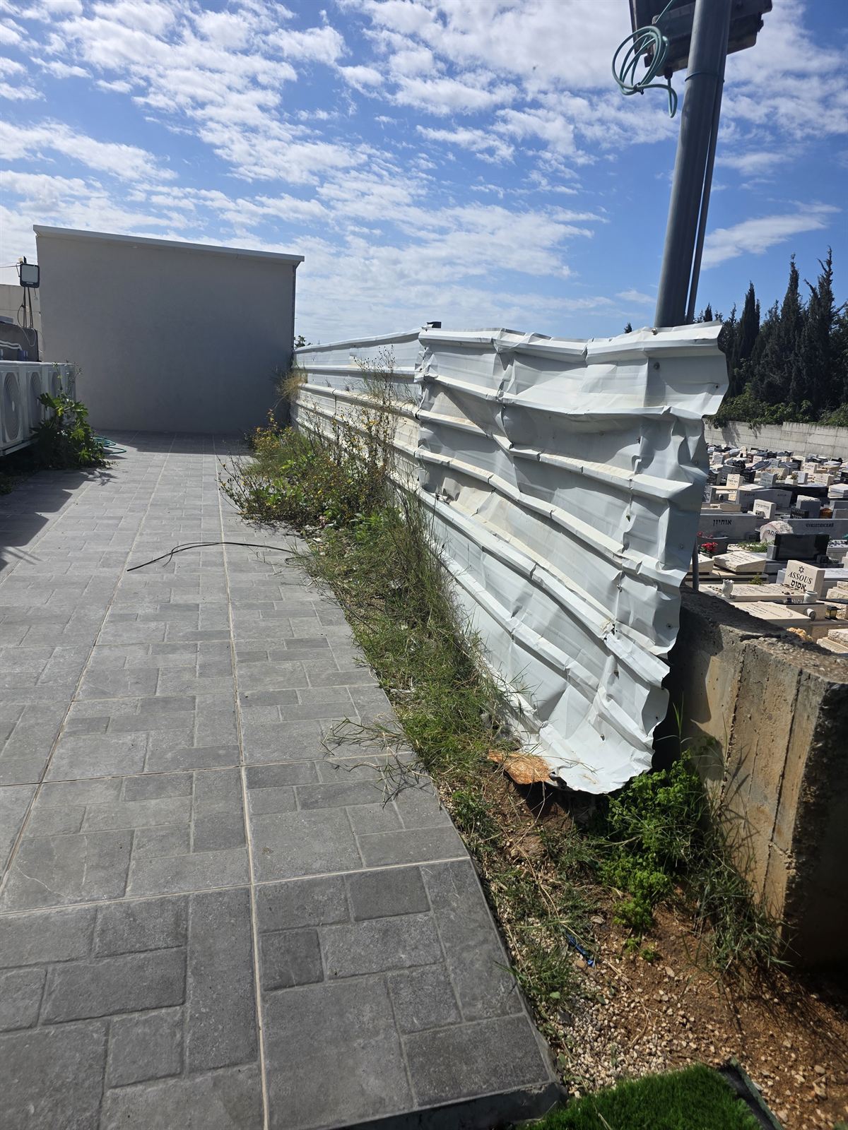 רצועת כניסה חשופה לפני